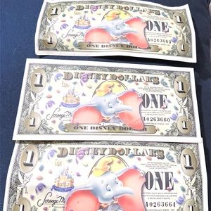 Vintage Disney dollars